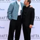 Owen Cooper and Stephen Graham arriving at the TV Baftas