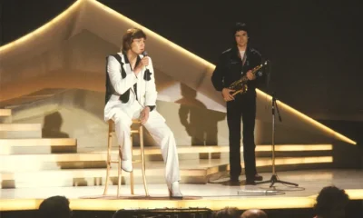 Johnny Logan performing during the 1980 Eurovision Song Contest