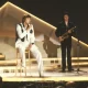 Johnny Logan performing during the 1980 Eurovision Song Contest