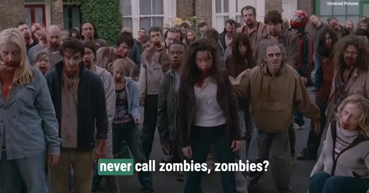 Why do TV shows and movies never say “zombie”?