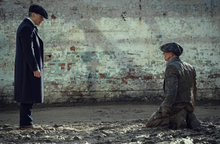 Barry on the set of The Immortal Man with Peaky Blinders OG Cillian Murphy