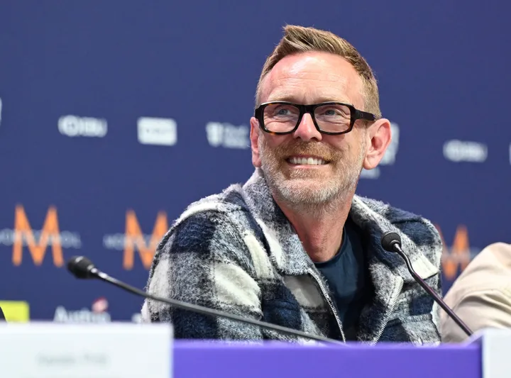 Martin Green pictured in Basel, Austria on Tuesday ahead of the Eurovision semi-finals