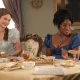 Hannah Dodd as Francesca Bridgerton and Masali Baduza as Michaela in season four of Bridgerton