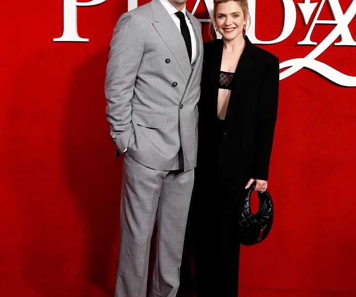 Patrick Brammall and his wife, fellow actor Harriet Dyer, at the Australian premiere of The Devil Wears Prada 2