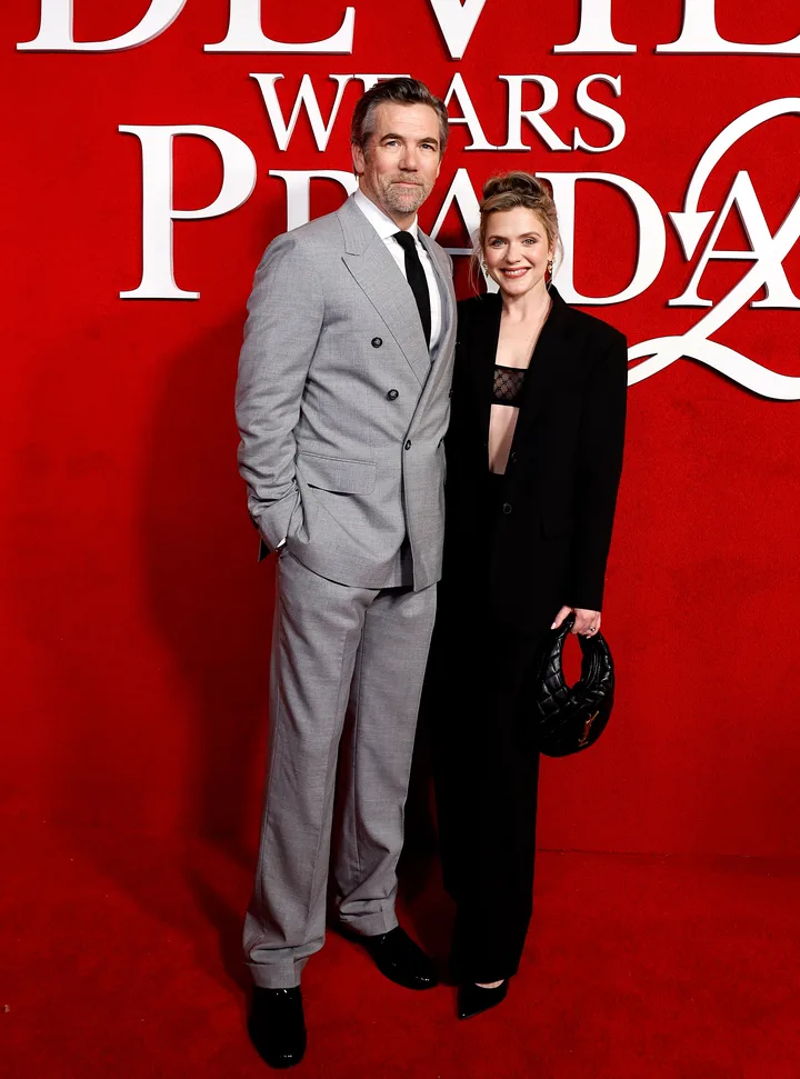 Patrick Brammall and his wife, fellow actor Harriet Dyer, at the Australian premiere of The Devil Wears Prada 2