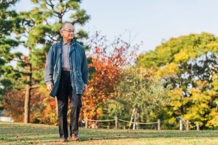 If you're used to only waking on sidewalks, try walking on grass to test your body's proprioception.