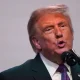 President Donald Trump speaks about prescription drug prices in the South Court Auditorium in the Eisenhower Executive Office Building on the White House campus, Monday, May 18, 2026, in Washington