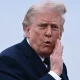 President Donald Trump, pictured here boarding Air Force One in New Jersey on Friday, reacted to reports that the U.S. and Iran have "agreed in principle" to a military deal in a testy Truth Social post on Sunday.