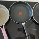 From left to right: Our Place/ Tefal/ Hexclad