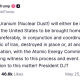 A post by President Donald Trump on his Truth Social platform on Monday.