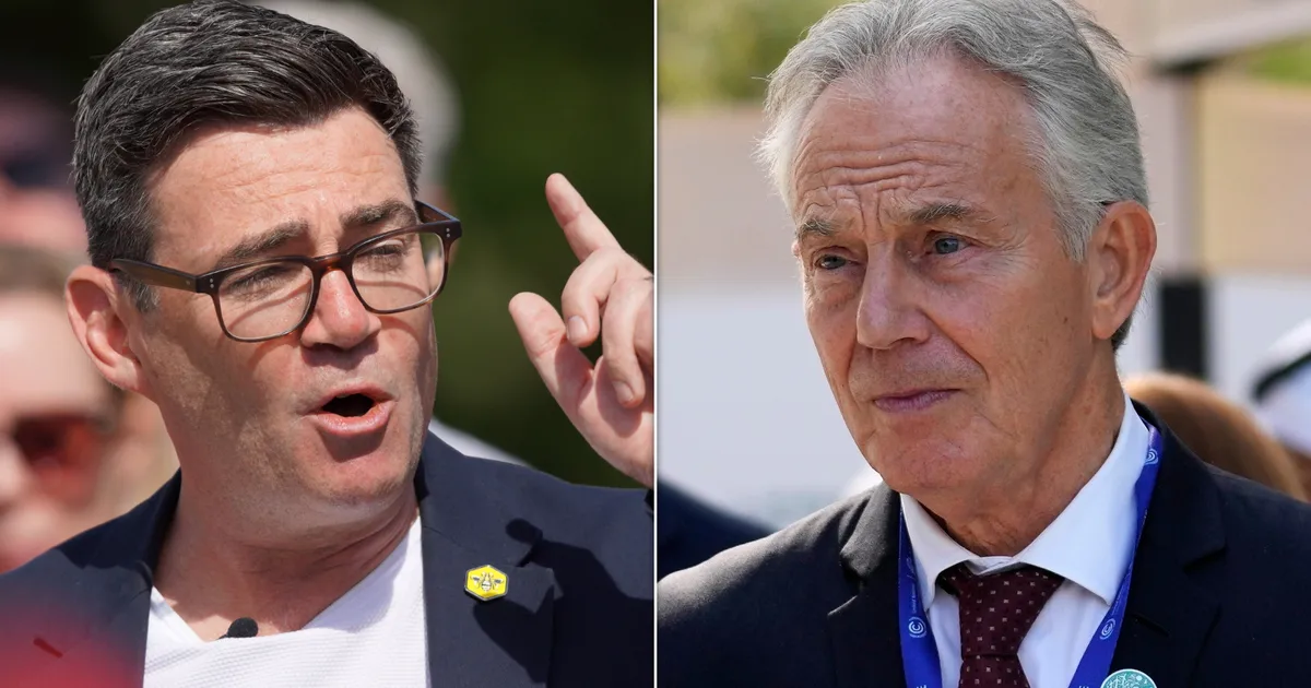 Andy Burnham Fires Back At Tony Blair After Ex-PM's Attack