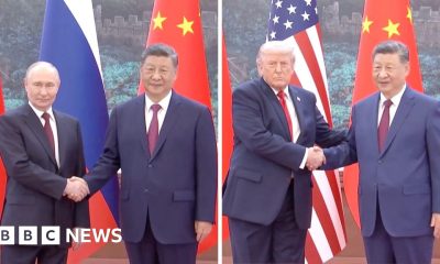 How did Xi treat Trump and Putin on their China visits?