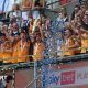 Hull players lift the trophy after winning the Championship play-offs at Wembley