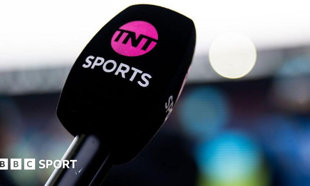 A microphone with the logo of TNT Sports