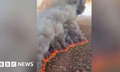 Wildfire tears through hundreds of acres in Arizona
