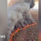 Wildfire tears through hundreds of acres in Arizona