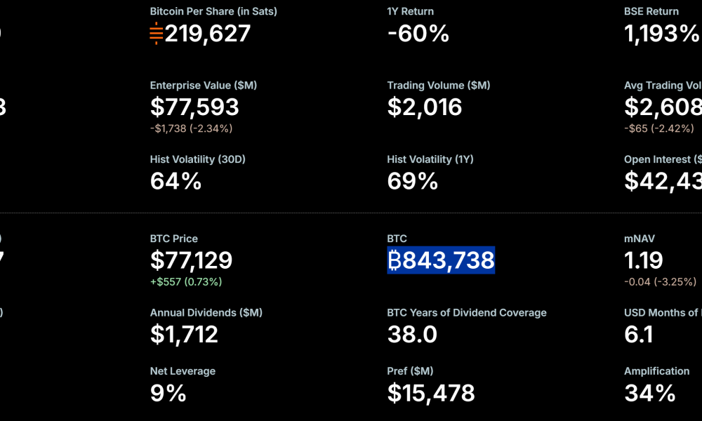 Strategy BTC Holdings.