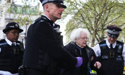 Police arrest older activist