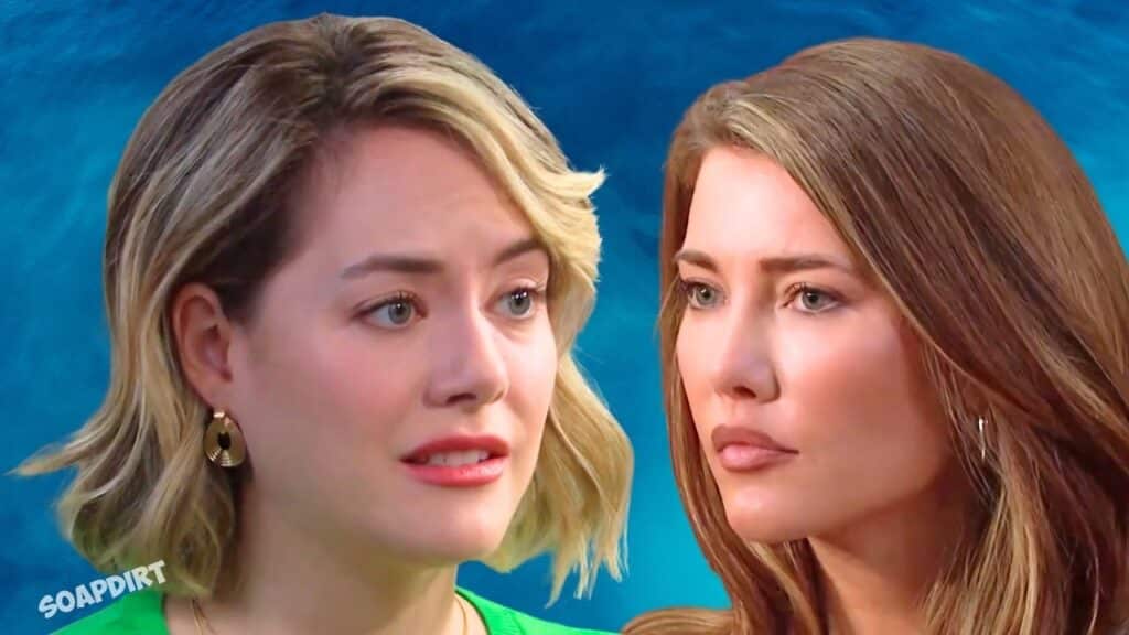Bold and the Beautiful Spoilers: Hope Logan (Annika Noelle) - Steffy Forrester (Jacqueline MacInnes Wood)