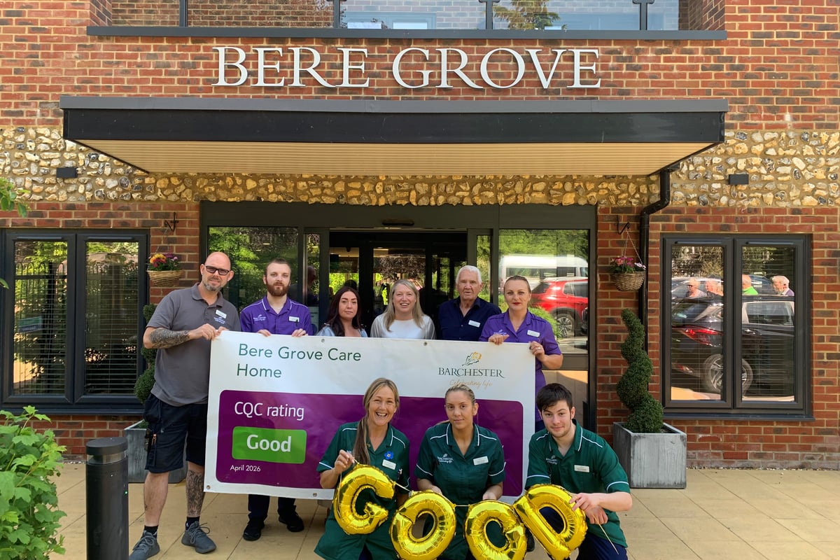 Care home celebrates its 'Good' CQC rating