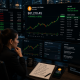 A trader analyzing Bitcoin's price above $81k.
