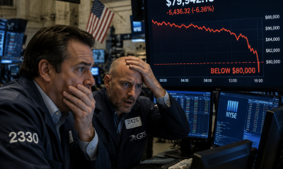 BTC dips below $80k.