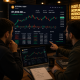 Traders analyzing Bitcoin at $81k.