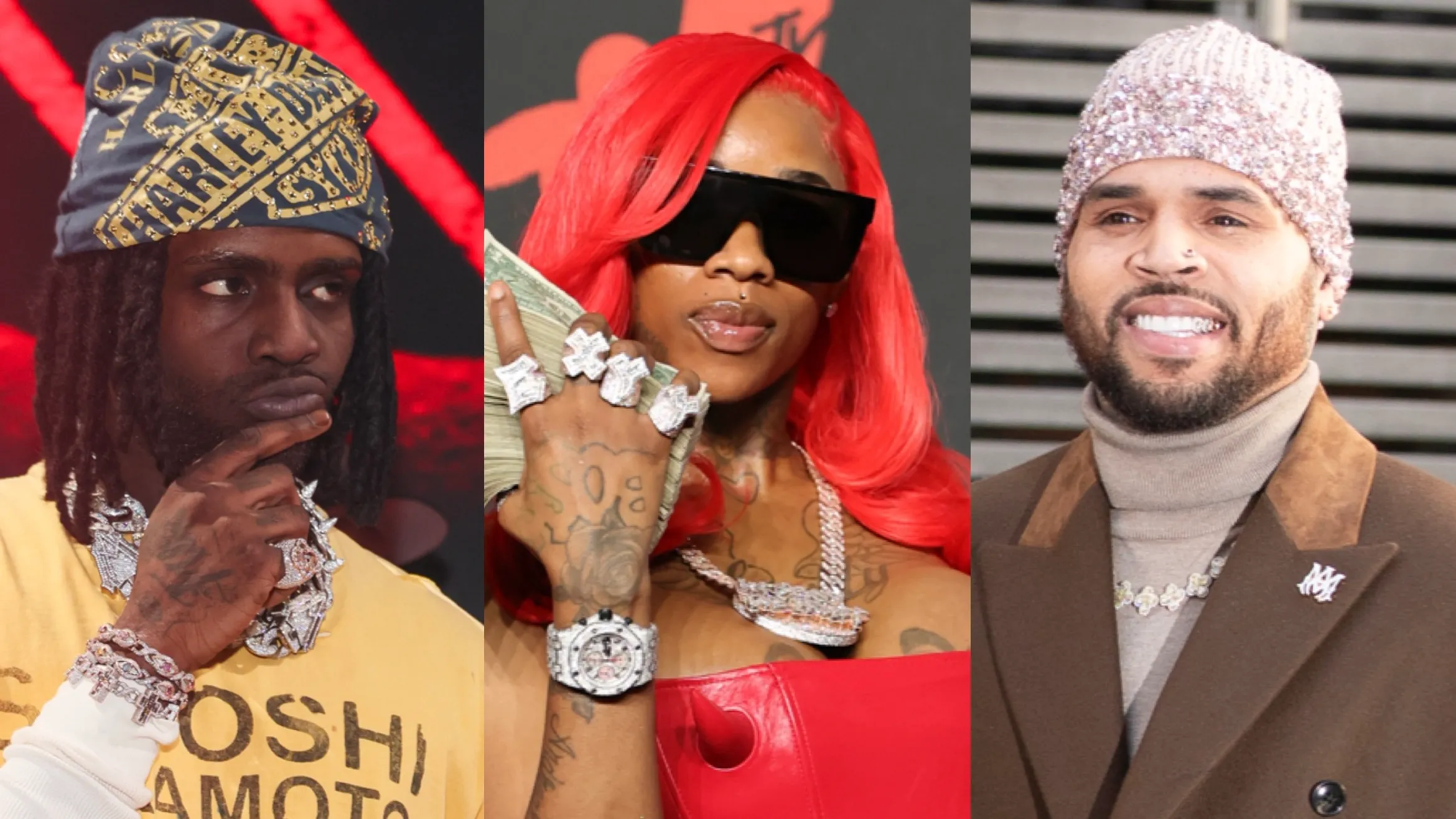 Oop! Chief Keef Reacts After Sexyy Red Posts Cozy Flicks With Chris Brown (PHOTOS)