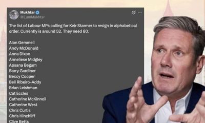 Starmer and list of MPs calling for him to step down