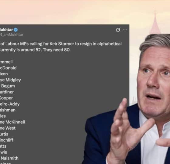 Starmer and list of MPs calling for him to step down
