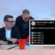 Andy Burnham and Keir Starmer looking at a bad poll for Labour