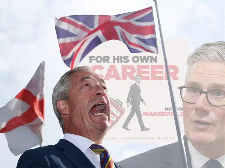 Nigel Farage and Keir Starmer