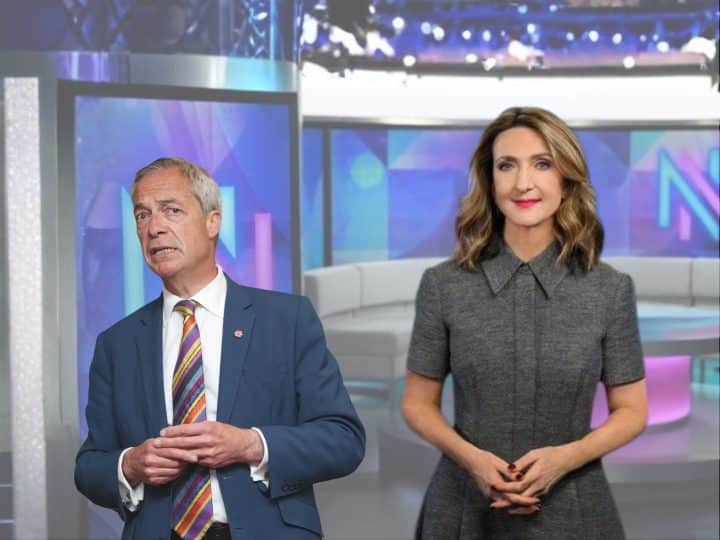 Nigel Farage and Victoria Derbyshire