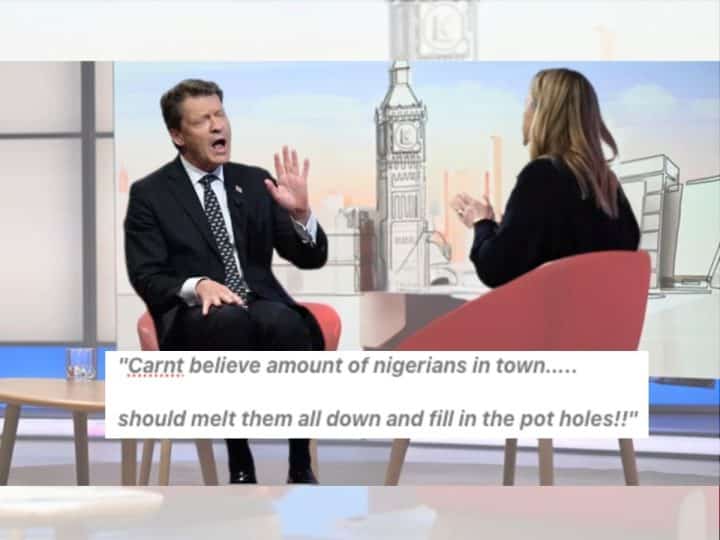 Reform Richard Tice and Laura Kuenssberg