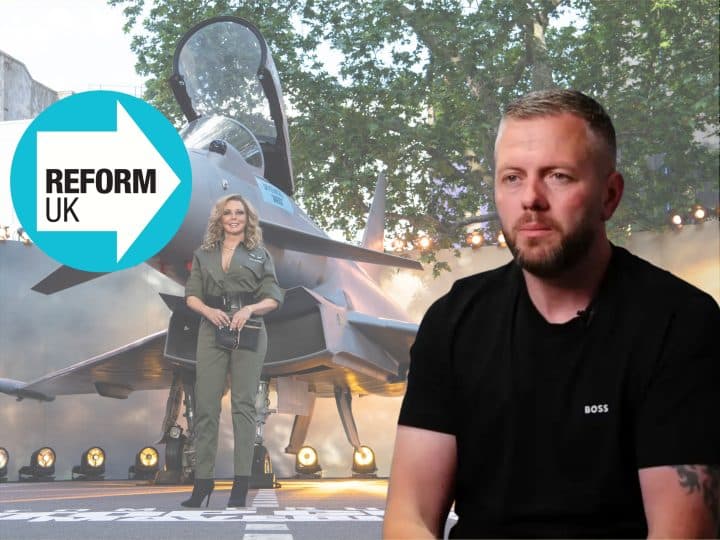 Reform candidate Robert Kenyon and Carol Vorderman