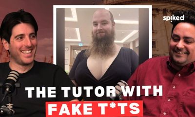 The Oxford don with a beard and fake breasts
