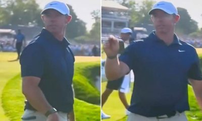 Rory McIlroy appears to tell USPGA heckler 'shut the f*** up' as Masters champ calls security to intervene