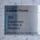 DWP office Caxton House nameplate
