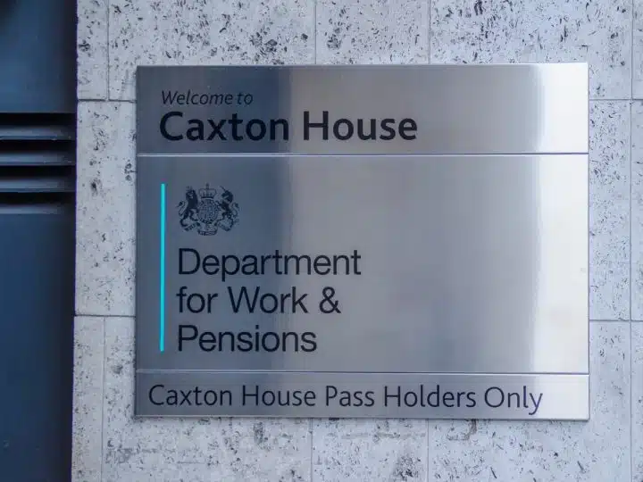 DWP office Caxton House nameplate