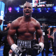 Daniel Dubois outside of the ring looking fierce