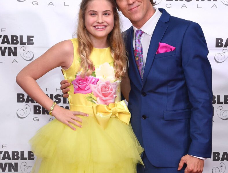 Larry Birkhead and Dannielynn at Derby