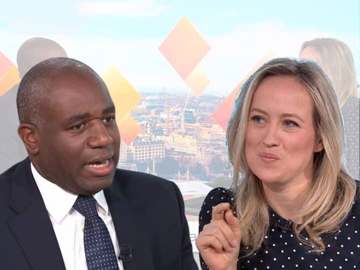 David Lammy and Sophy Ridge, starmer
