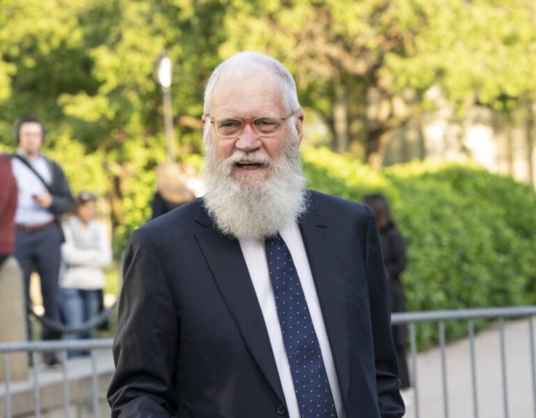 David Letterman at the Statue of Liberty Museum opening celebration