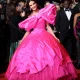 Demi Moore In Pink Silk Matieres Fecales At The Paper Tiger Premiere During The 79th Cannes Film Festival