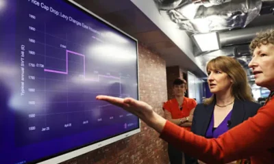  Reeves inspects household energy bills chart – ofgem