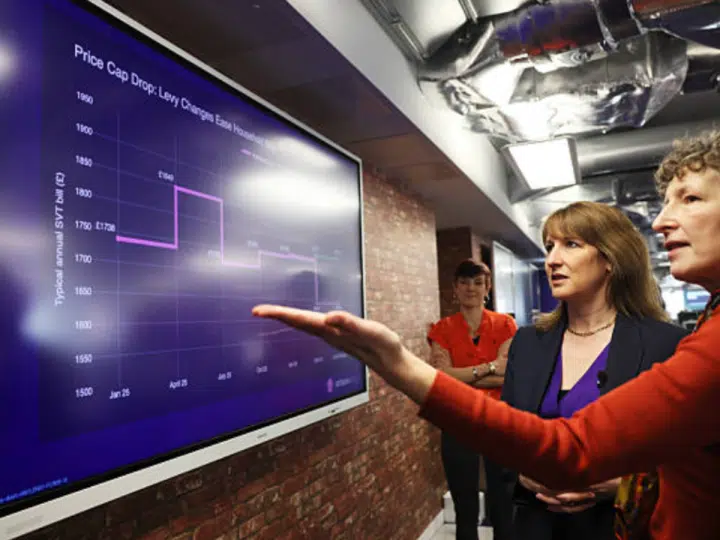  Reeves inspects household energy bills chart – ofgem