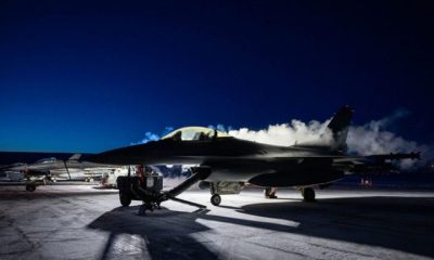 USAF F16 at Pittufik Space Base, Greenland