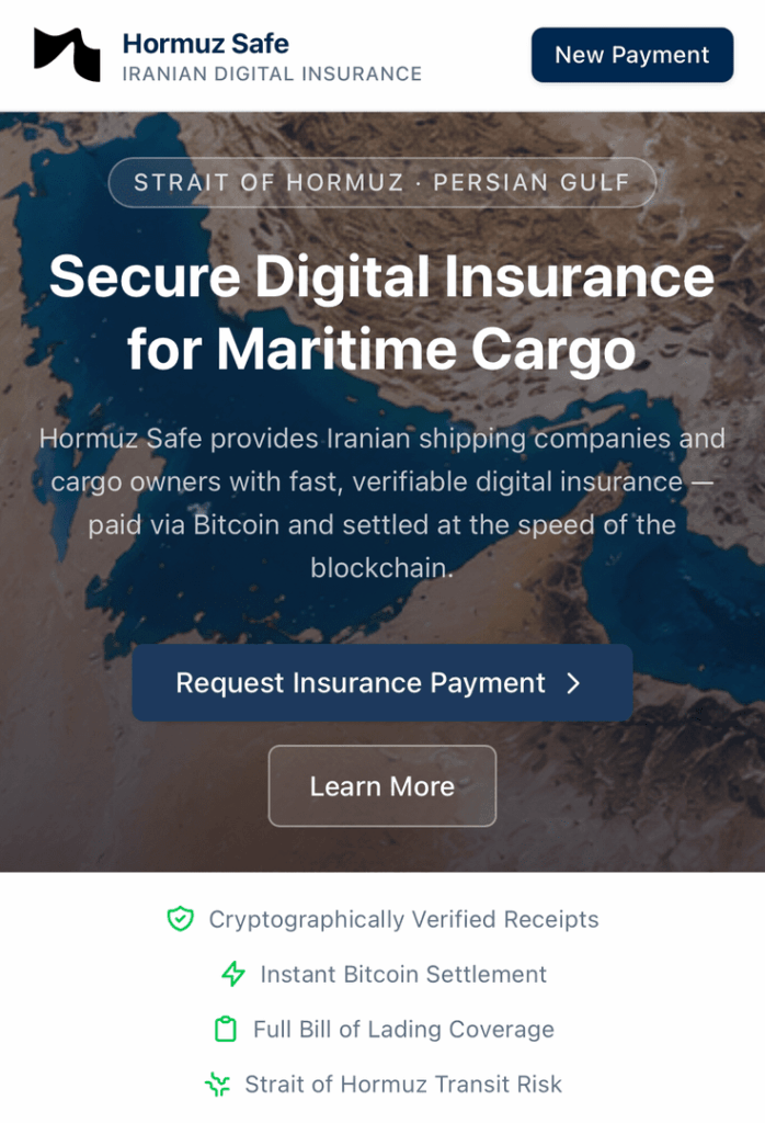 Iran offers bitcoin-based protection racket for Strait of Hormuz