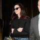 Anne Hathaway is seen in Financial District on April 16, 2026 in New York City.
