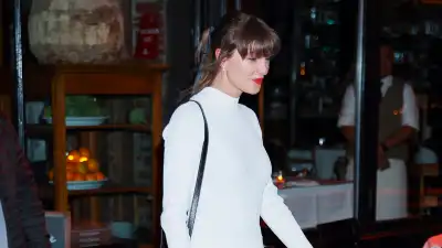 Taylor Swift seen in West Village on May 12, 2026 in New York City.